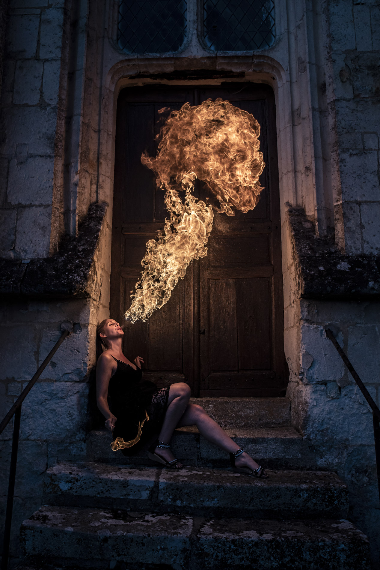 Cracheuse de Feu, Fire photography, photographie de Feu, Yann Delcambre